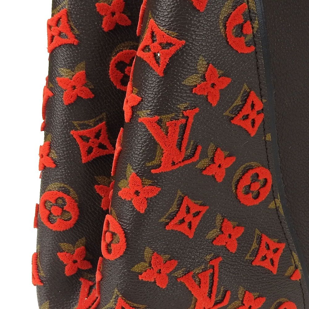 【中古】ルイヴィトン M94610 トートW PM モノグラムタフタージュ LV レッド ロゴ レディース 女性 LOUIS VUITTON  Monogram PVC