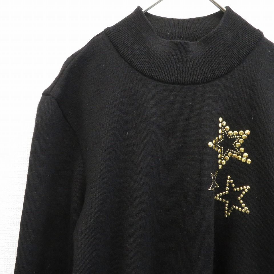 イヴ・サンローラン YVES SAINT LAURENT YSL ヴィンテージ ニット トップス ハイネック スタッズ スター w917858i -  メルカリ