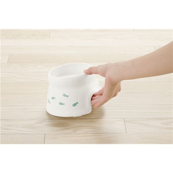 まとめ こぼれにくい 脚付キャットディッシュ S ホワイト ×10セット WWW_GEBZETESISAT_COM_TR