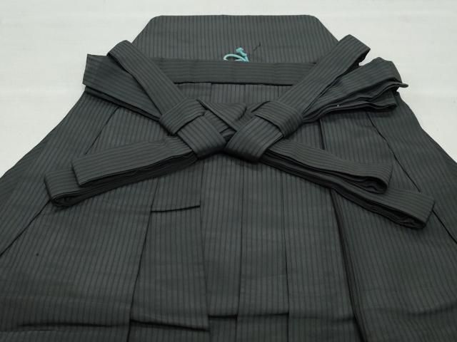 平和屋着物○男性 馬乗り袴 作家物 間道 正絹 逸品 CAAW7850yc