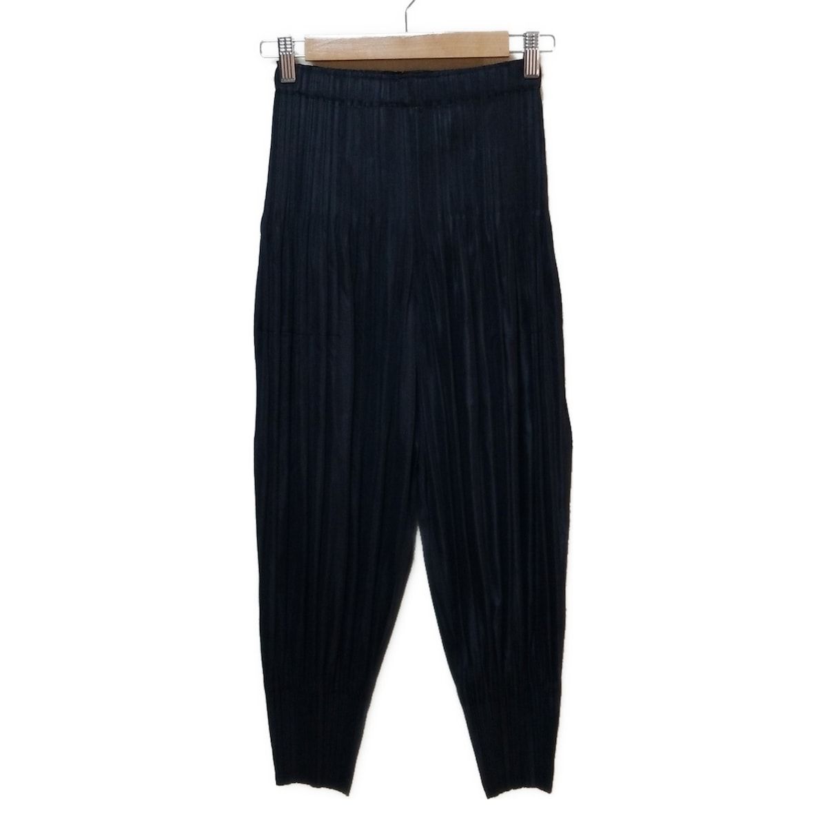 PLEATS PLEASE プリーツプリーズ パンツ サイズ1 S レディース - PP05JF402 黒 フルレングス ウエストゴム プリーツ