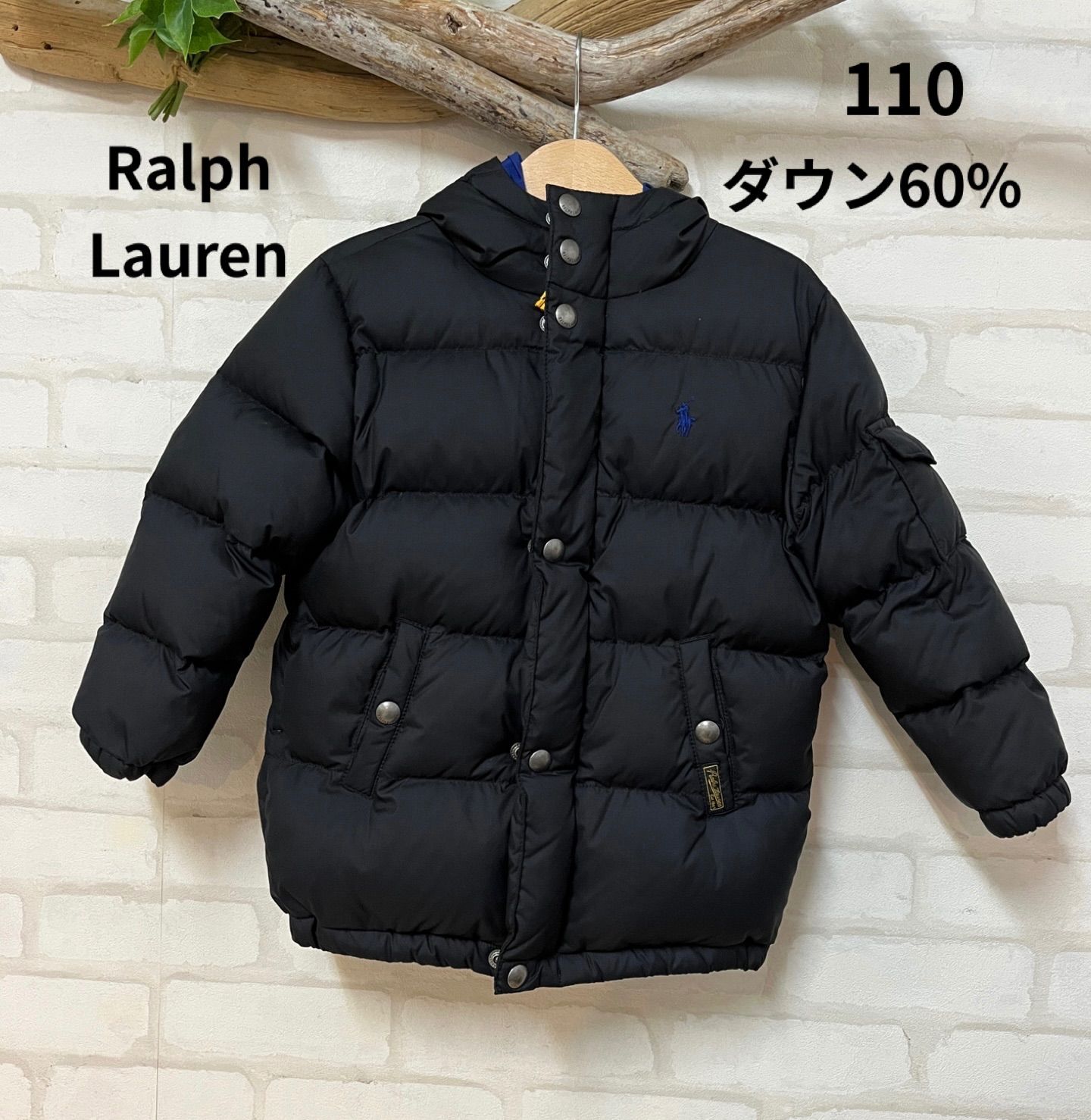 122 子供服 ブランド ラルフローレン アウター ダウン60% 110㎝ RALPH LAUREN おしゃれ かっこい スキー 防寒 キッズダウン