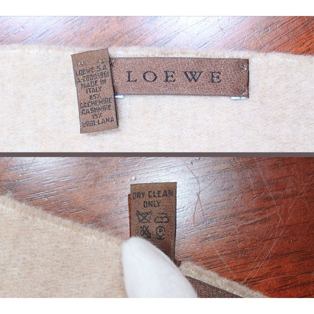 LOEWE　ロエベ　バイカラースカーフ　アナグラムマフラー　アイボリー/サンド LOEWE - ロエベ バイカラー スカーフ(アイボリー/サンド)の通販 by