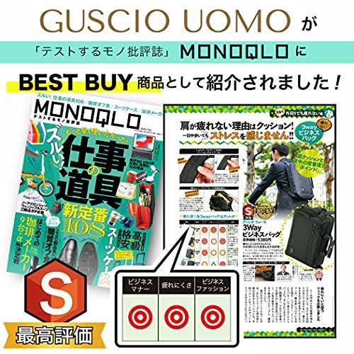 色: ブルー】[グッシオ イタリー] リクルートバッグ メンズ 大容量 撥