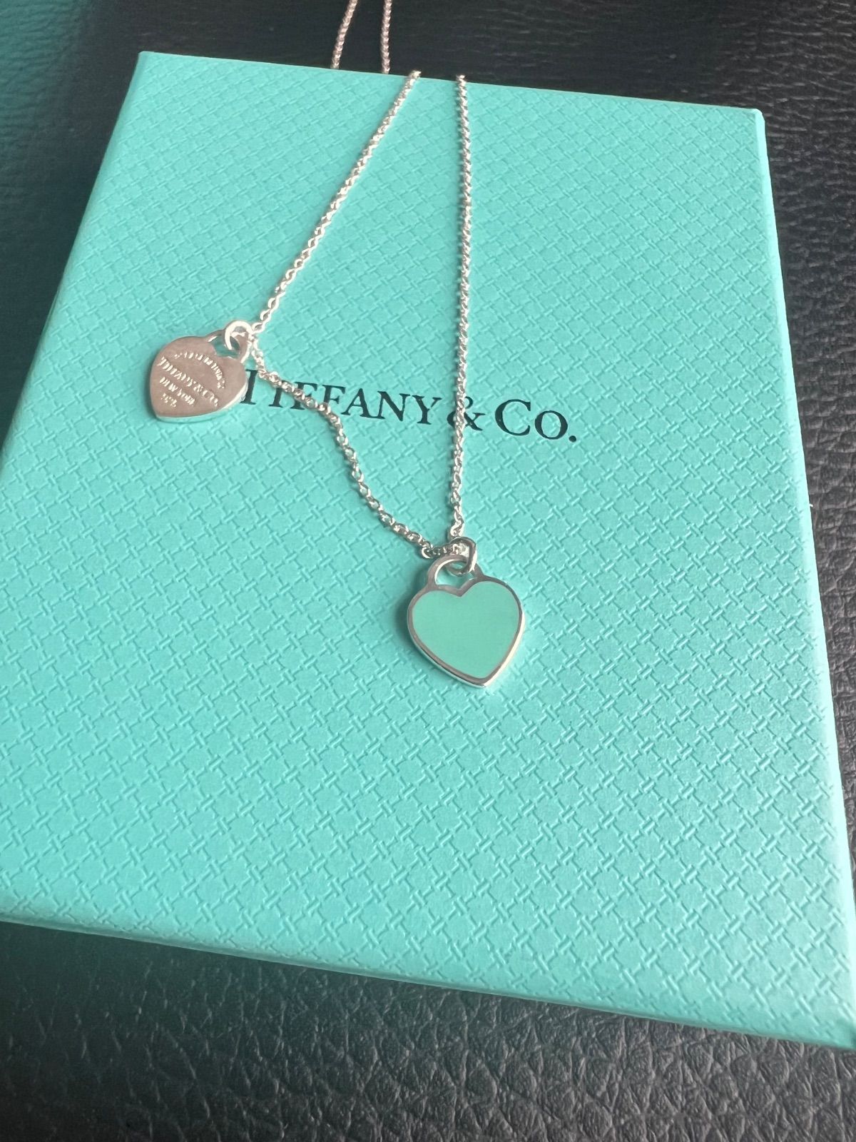 ティファニー リターントゥ ダブル ハートタグ エナメル ネックレス SC2fe
