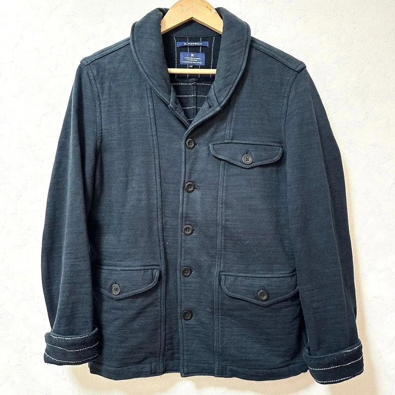 w^)b R.NEWBOLD アールニューボールド スウェット カバーオール 
