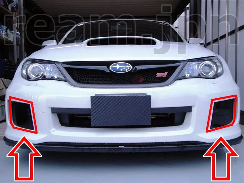 スバル　インプレッサ（GC8：前期）用　フォグランプカバー Yahoo!オークション -「スバル インプレッサ gc8 フォグランプカバー