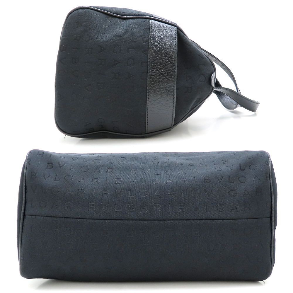 BVLGARI ブルガリ ハンドバッグ ミニボストン ロゴマニア キャンバスx  