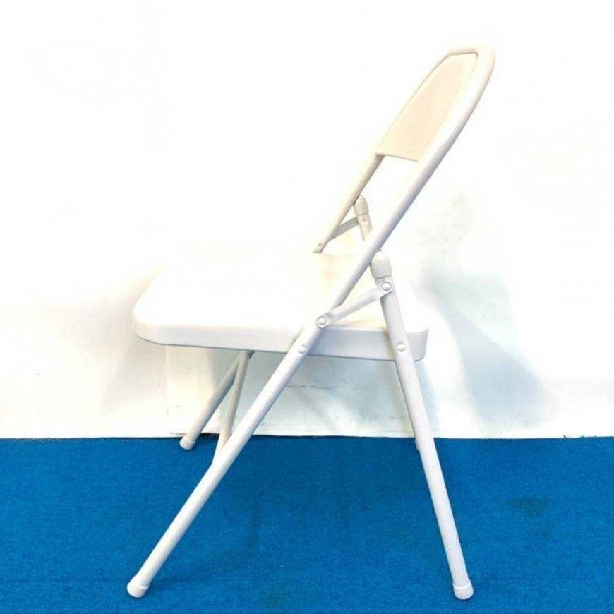 米軍放出品】MECO 折り畳みイス 1脚 パイプ椅子 無地 未使用品 
