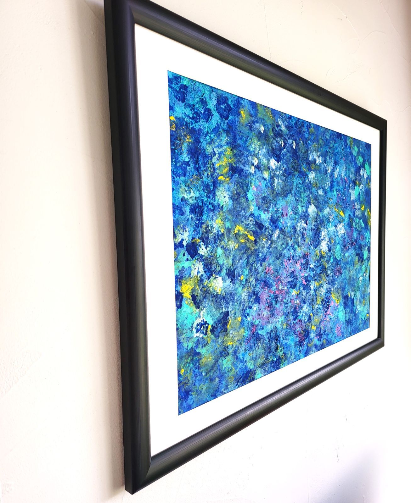 石垣の海に生きた証 / 抽象画 46×63㎝ A2 額縁セット 原画のみ モダン 石垣の海に生きた証 / 抽象画 46×63㎝ A2 額縁セット 原画1点