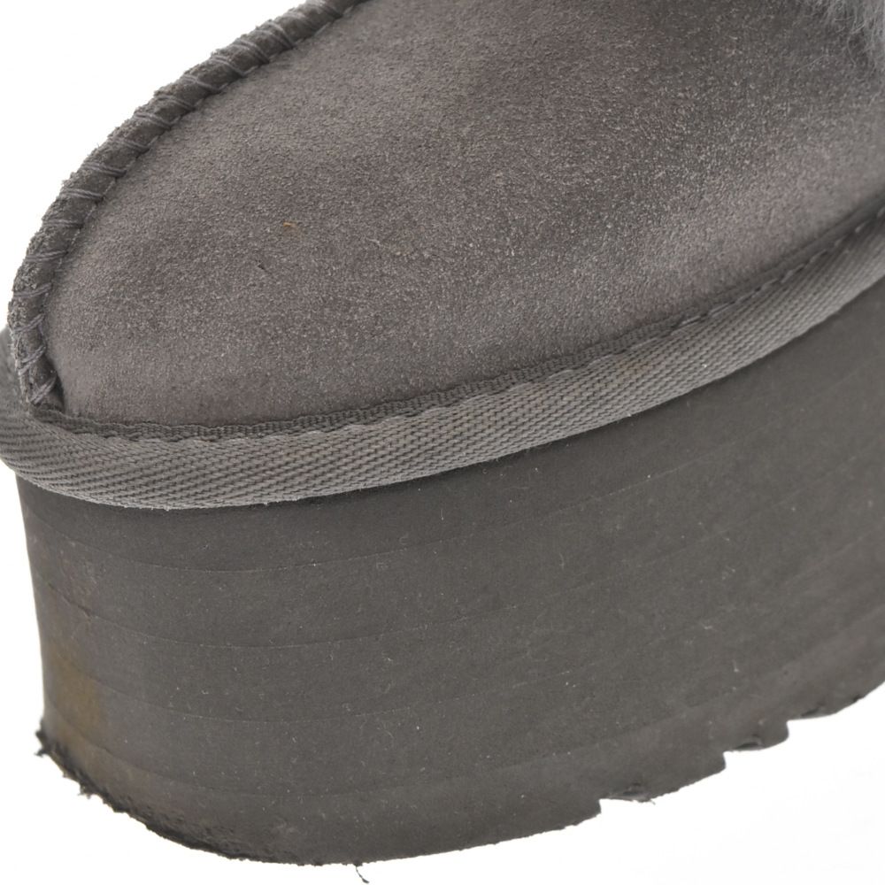 UGG (アグ) FUNKETTE 厚底 ムートン サンダル シューズ グレー US6