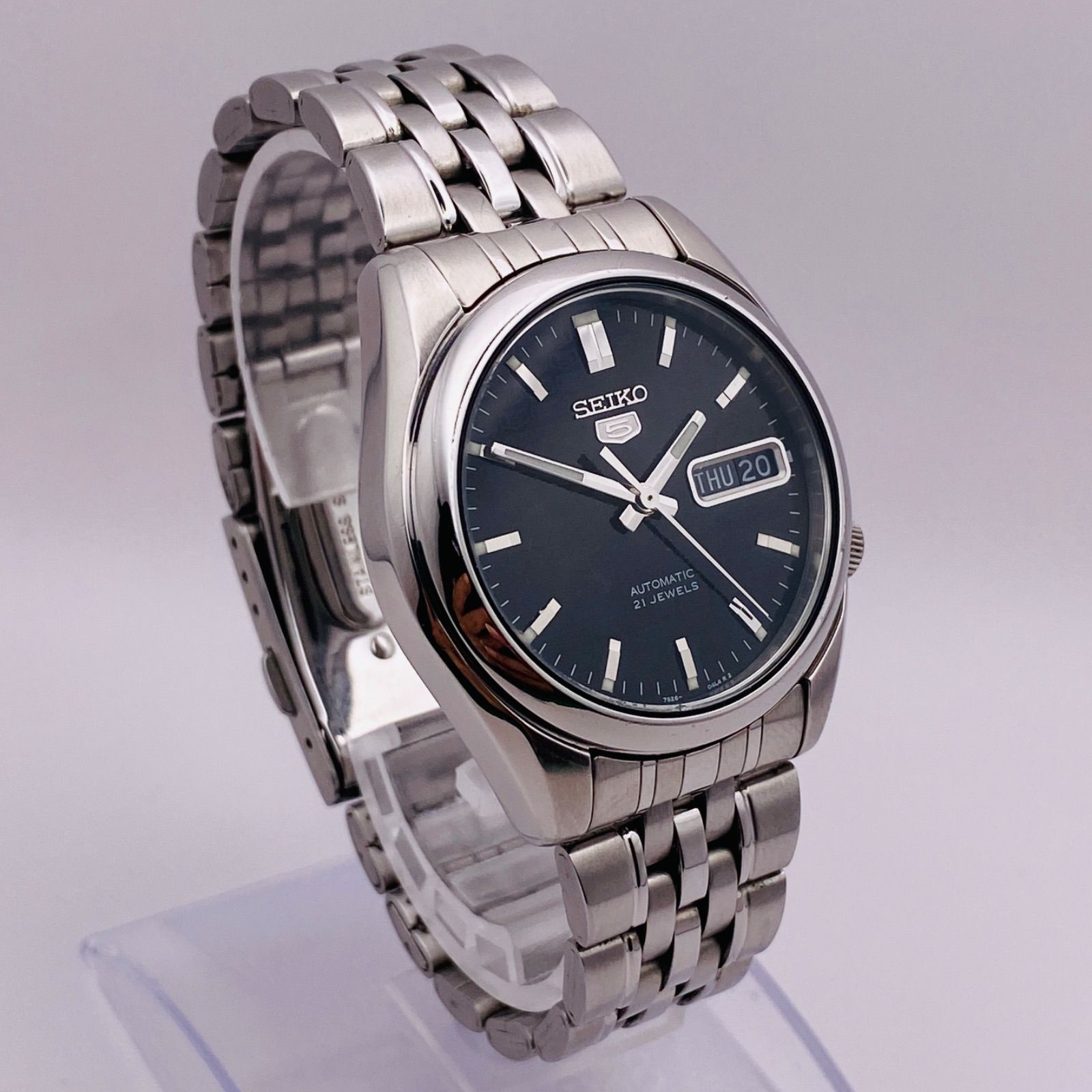 T153）希少 良品 稼動品 機械式自動巻き SEIKO セイコー 5 ファイブ 