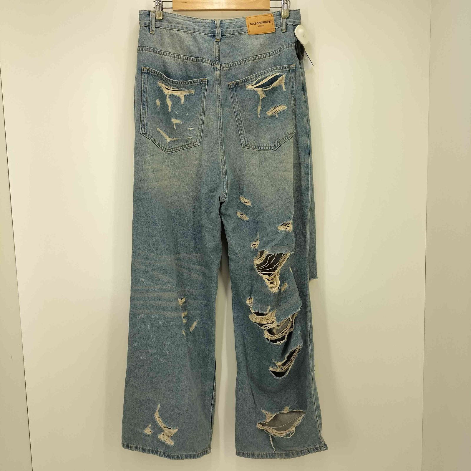 ユーズドフルギ USED古着 ハードダメージ加工デニムパンツ メンズ JPN 