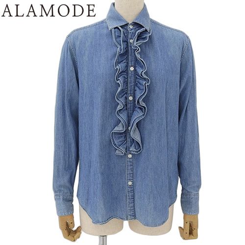 CELINE(セリーヌ) デニム フリルシャツ トップス アパレル