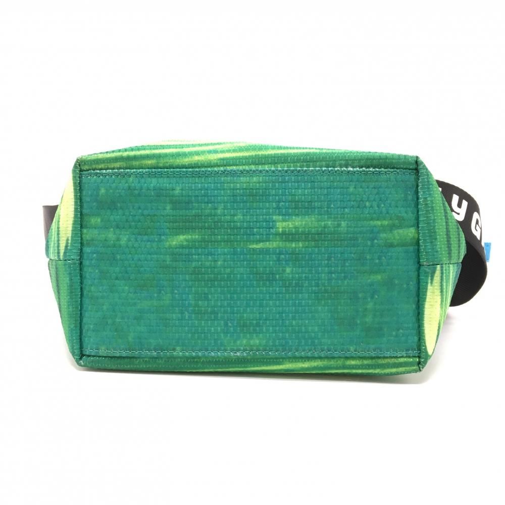 美品】パーリーゲイツ 2WAYカートバッグ ライトブルー×グリーン ゴルフ