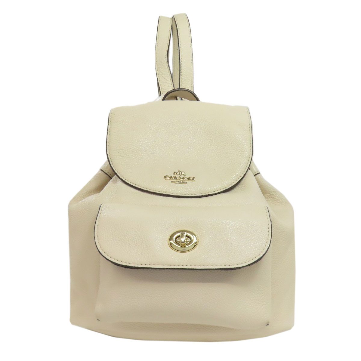 COACH コーチ F37621 ロゴ リュック デイパック レザー レディース