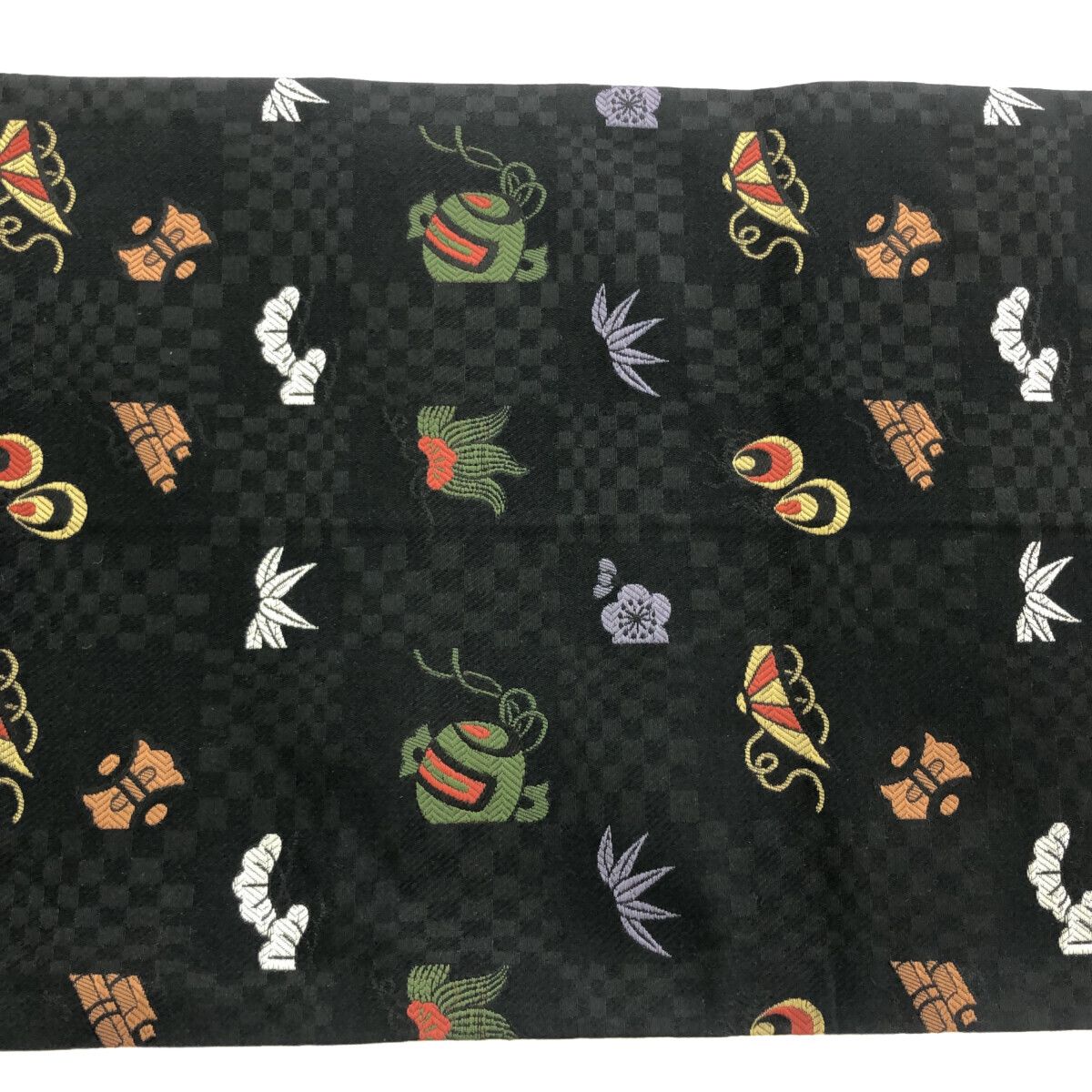 名古屋帯/京袋帯/黒地/美品/西陣/仕立上がり/11207 名古屋帯/京袋帯/黒地/美品/西陣/仕立上がり/11207 - メルカリ