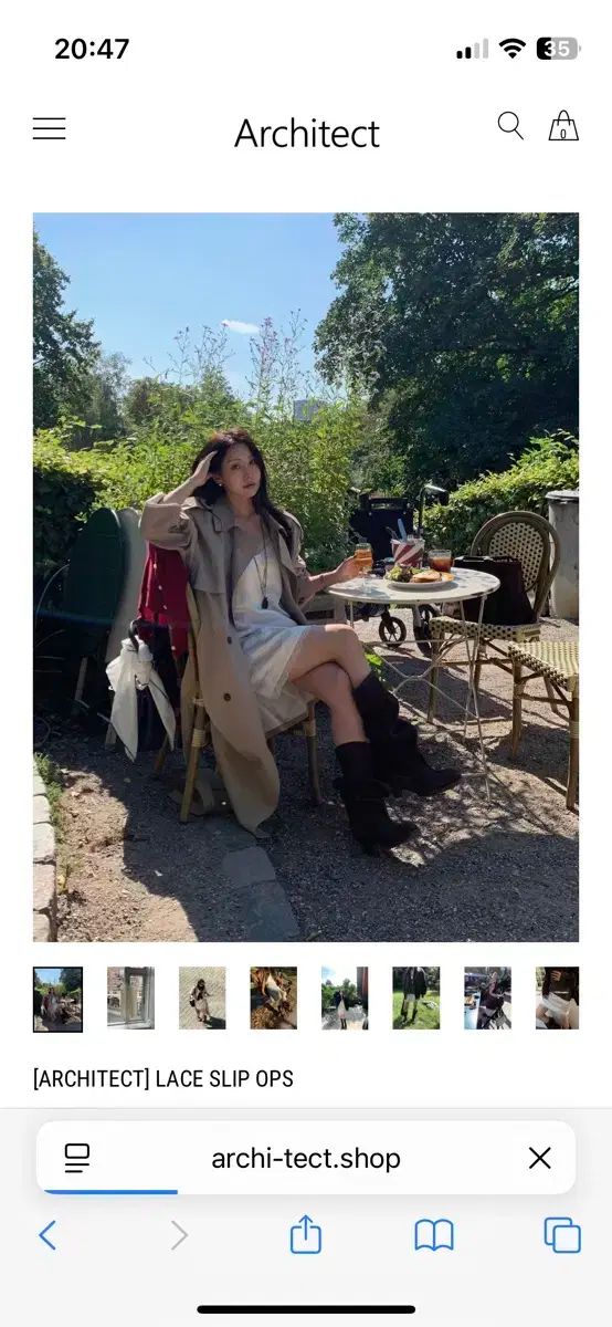 アキテクート通販 レーススリップ ONE PIECE Lace Slip OPS