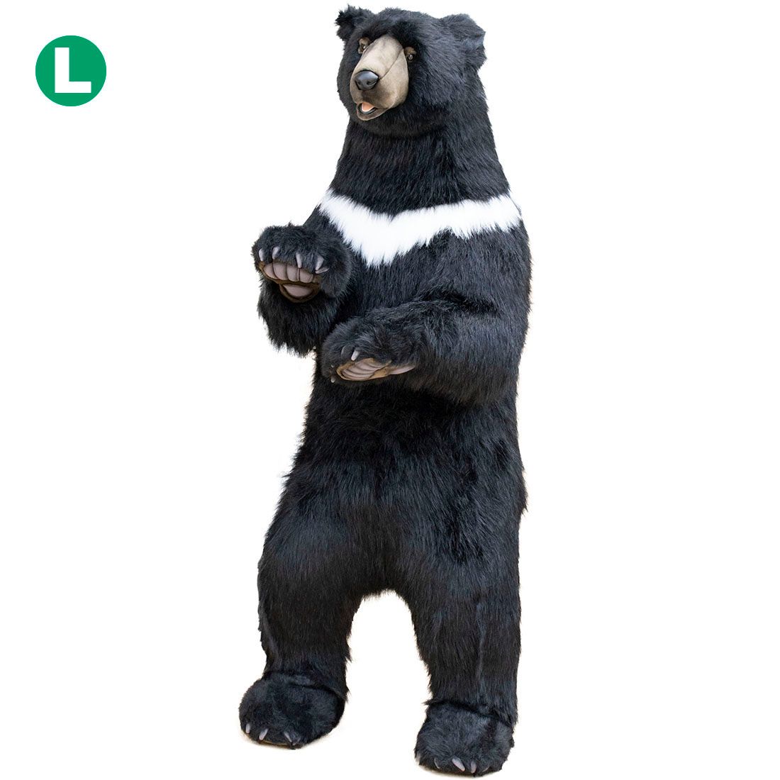 HANSA ツキノワグマ 黒クマ 158 高さ145(cm) 4920 クマ 熊 ベア ベアー