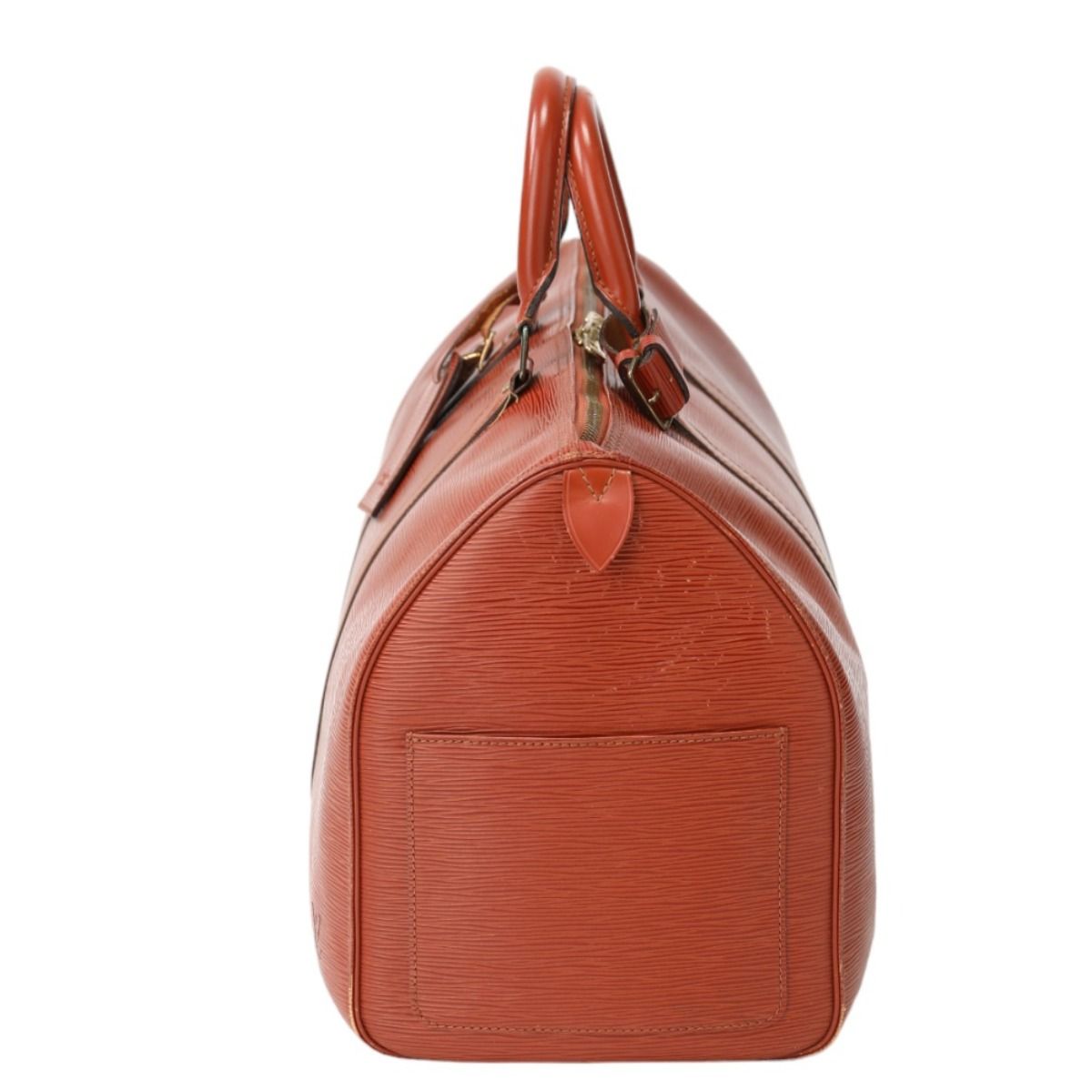 LOUIS VUITTON トラベルバッグ　キーポル45 ブラウン　エピ　M42973 LOUIS VUITTON トラベルバッグ キーポル45 ブラウン エピ M42973