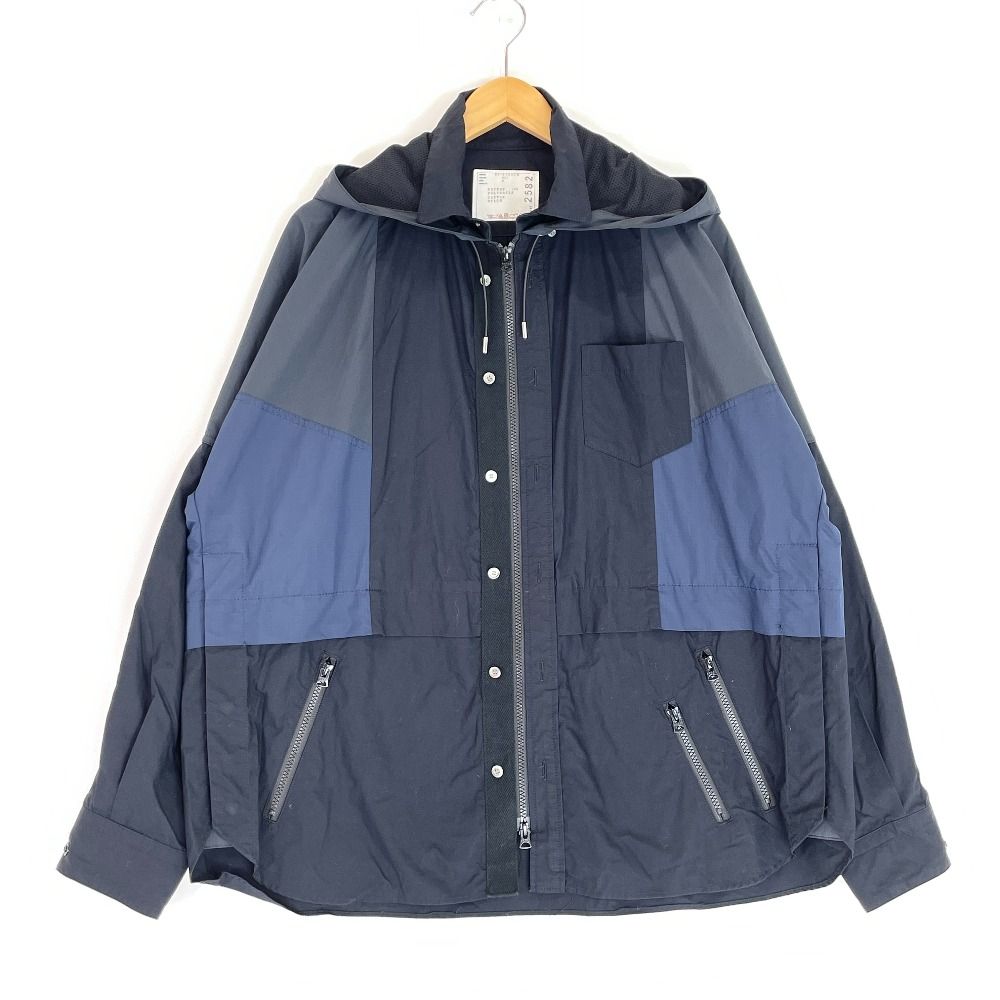 sacai サカイ 21-02582M Cotton Poplin Shirt ドッキングシャツ 2 