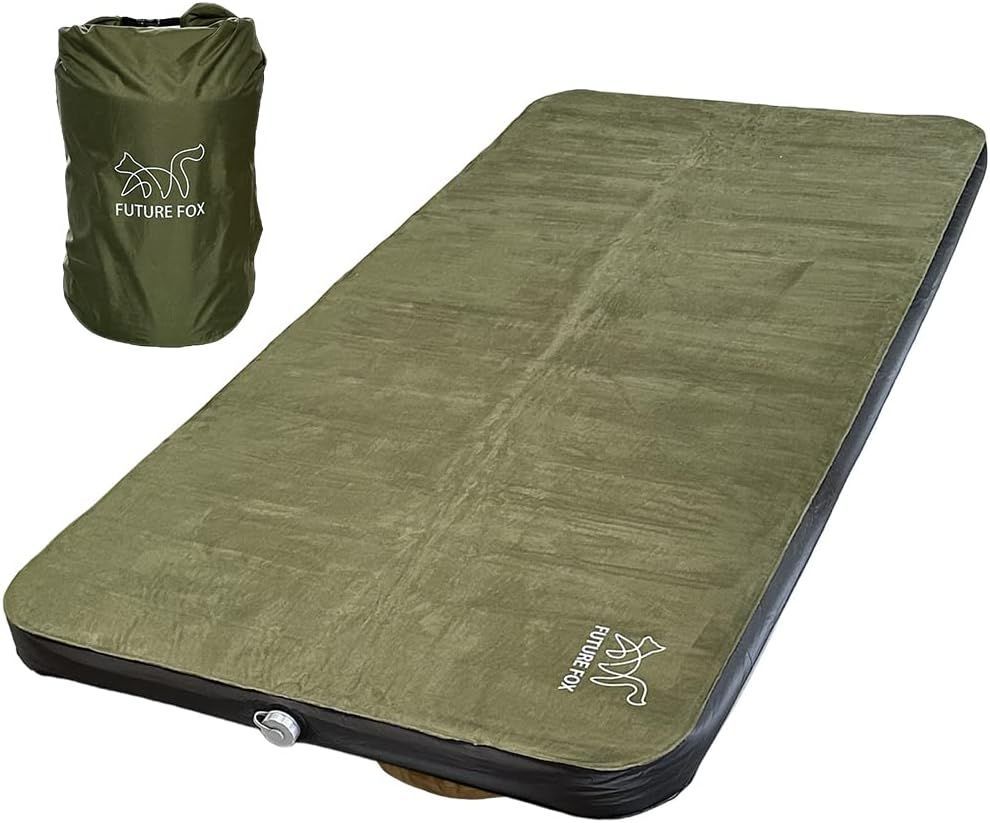 FUTUREFOX ワイド キャンプマット エア マット 特殊ウレタン 幅90cm 自動吸気機能