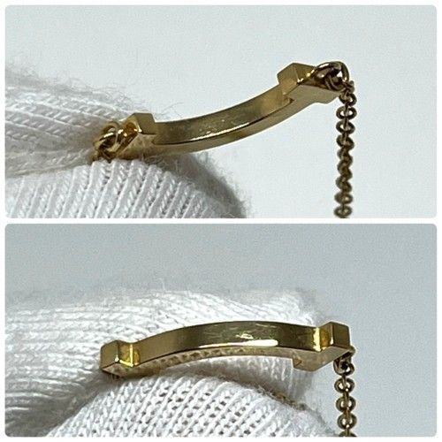 Tiffany&Co. ティファニー Tスマイル ネックレス ミニ 62617640 750YG  