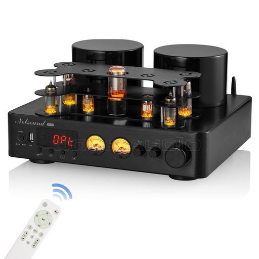 Nobsound6U16A2ECH81HiFiBluetooth5.0真空管パワーアンプCOAXOPT 