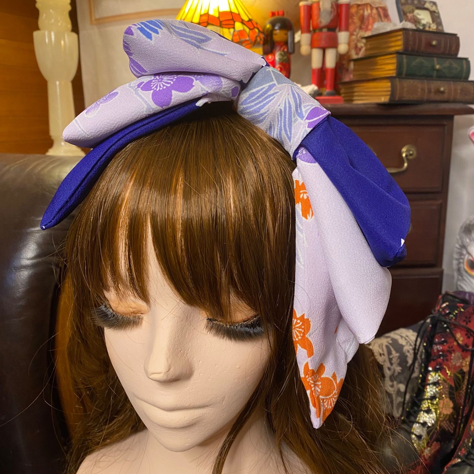 和洋折衷 振袖 着物リメイク ハイカラおりぼん カチューム 