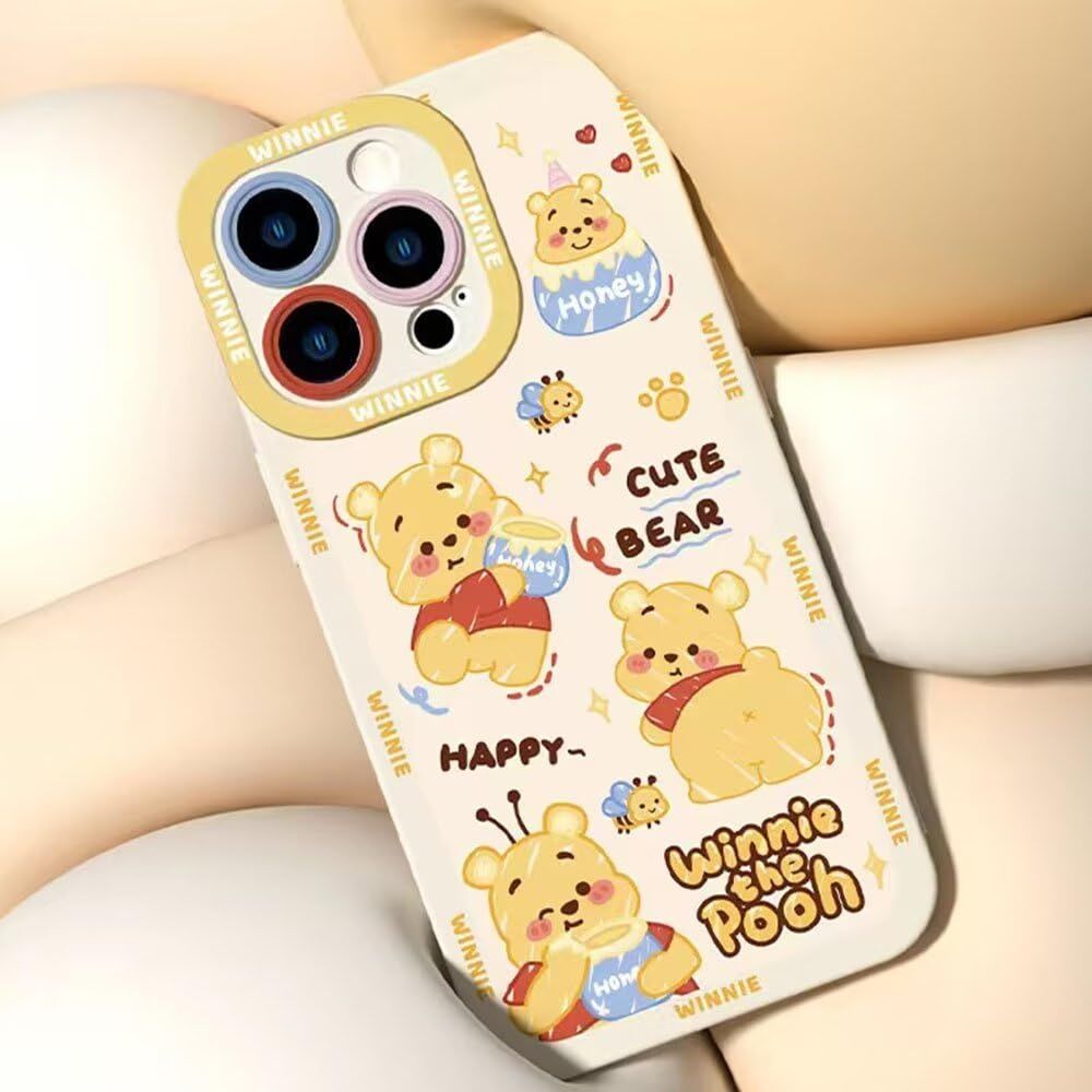 Plus ケース プーさん クリア ぷーさん iPhone15Plus iPhone14 Plus 用