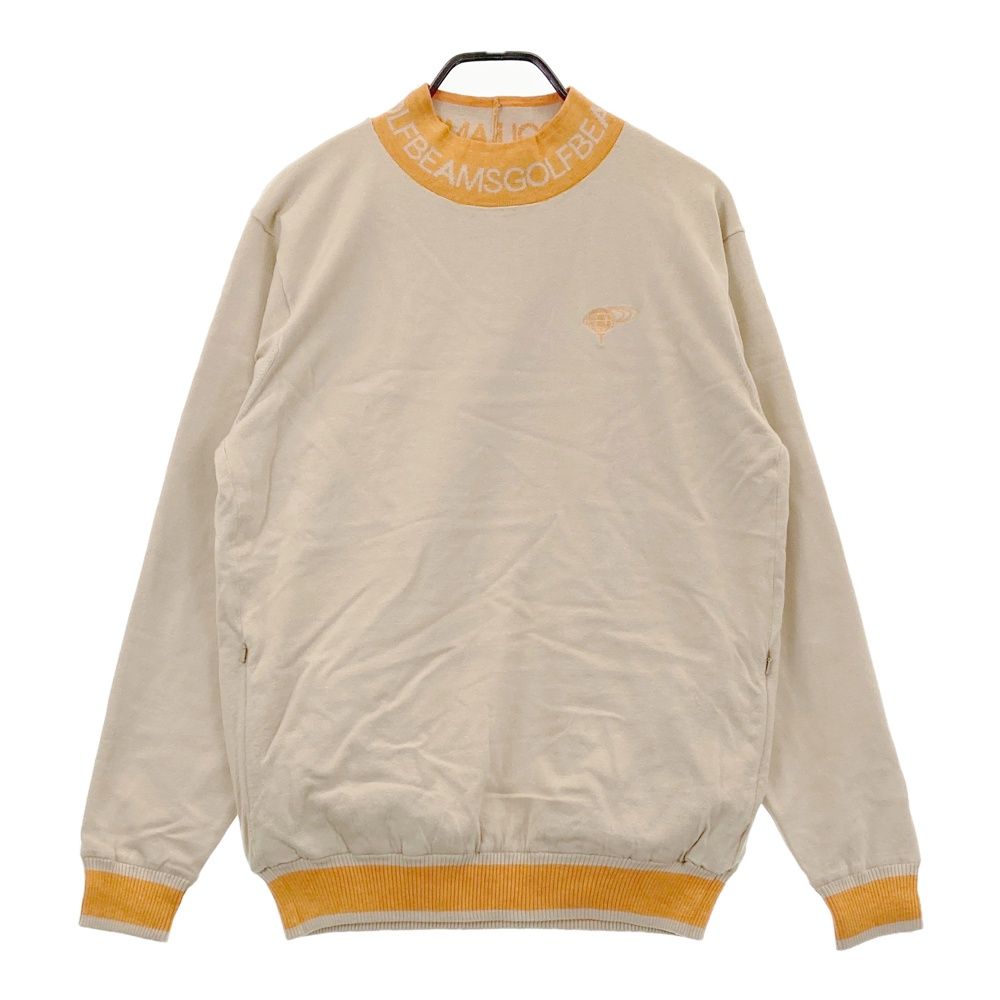 サイズ M BEAMS GOLF ビームスゴルフ 2025年モデル 裏地付 ハイネック ニットセーター ベージュ系 240101474783 ゴルフウェア メンズ ストスト