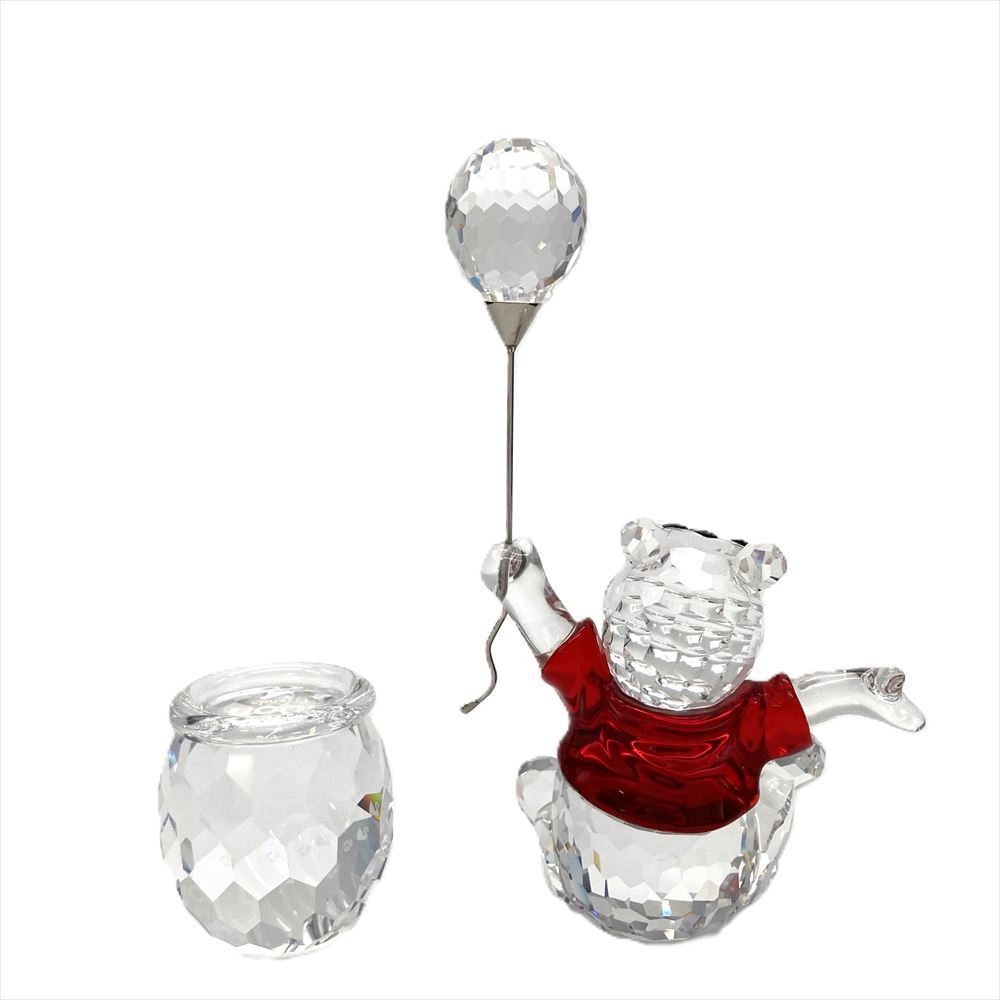 SWAROVSKI - スワロフスキー SWAROVSKI ディズニー プーさん オブジェ 置物 905768 クリア Disney Winnie the Pooh つぼ タイトルプレート ミラー付き【中古】 スワロフスキー SWAROVSKI ディズニー プーさん オブジェ 置物