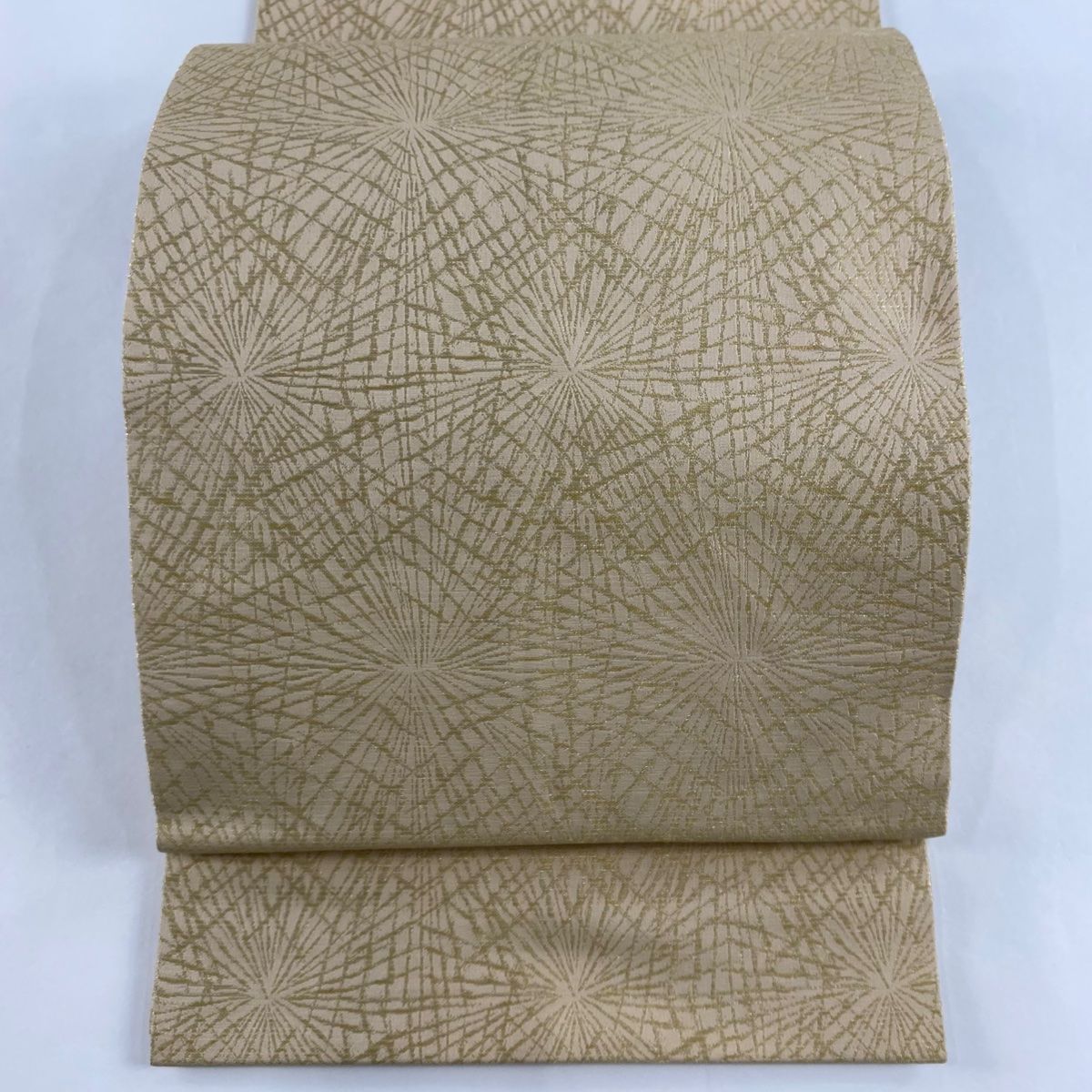 袋帯 美品 逸品 落款 児島廣和 うさぎ 宝尽くし 金彩 箔 灰緑