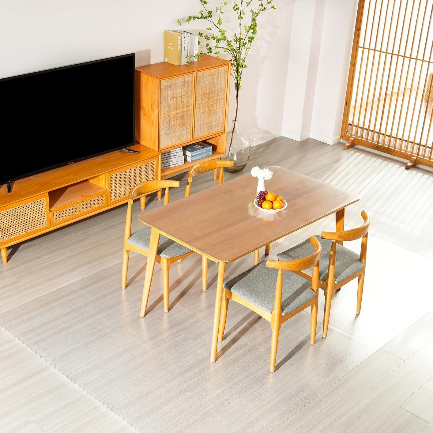 ダイニングマット 透明 椅子 チェア マット 床保護マット170*220cm 厚さ1.5mm デスク下マット チェアーマット PVC ずれない フローリング 巻きグセが付きにくい 傷 防止 床を保護 机下|椅子|フロア|畳|床暖房対応|オフィス