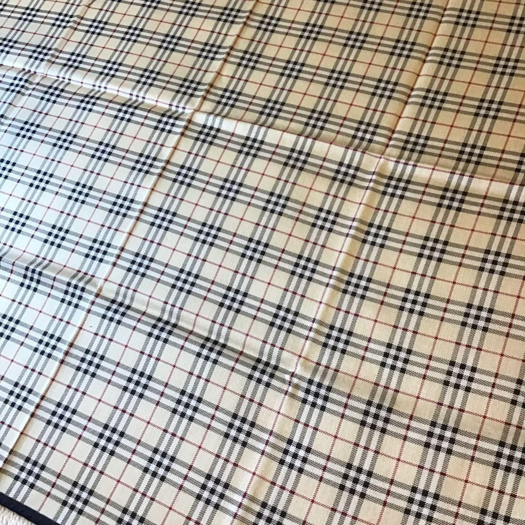 バーバリー ハンカチ スカーフ BURBERRY ノバチェック ロゴ入り ユニ