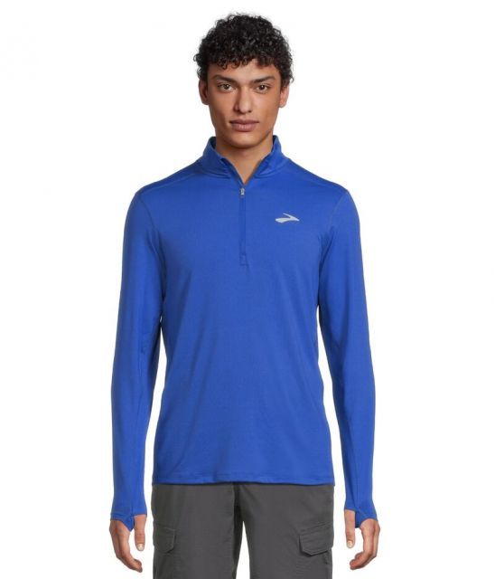 【送料無料】 ブルックス メンズ シャツ トップス Dash 1/2 Zip 2.0 Neo Blue