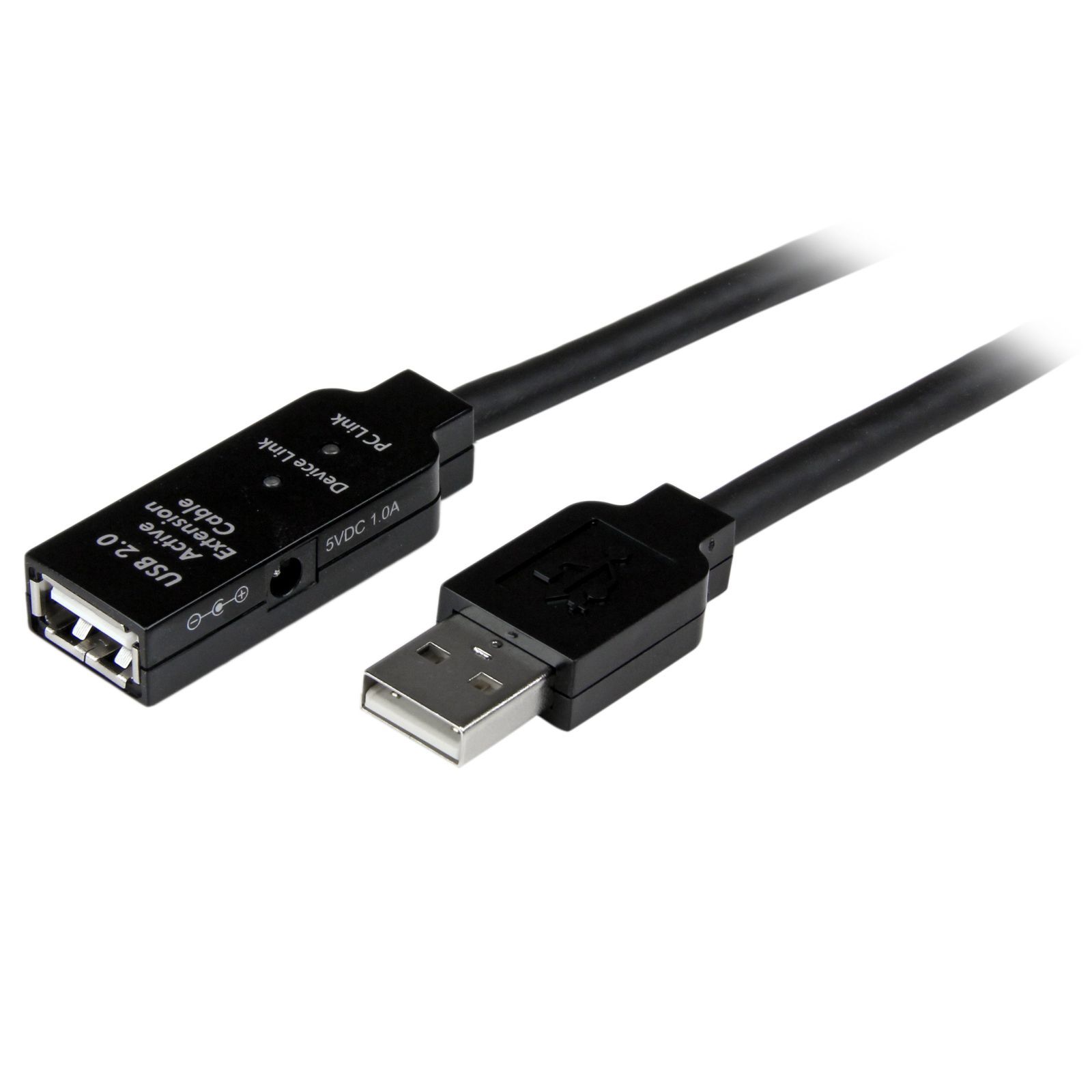 15m StarTech.com USB 2.0 アクティブ延長ケーブル 15m Type-A(オス) - Type-A(メス) USB2.0 リピータケーブル USB2AAEXT15M