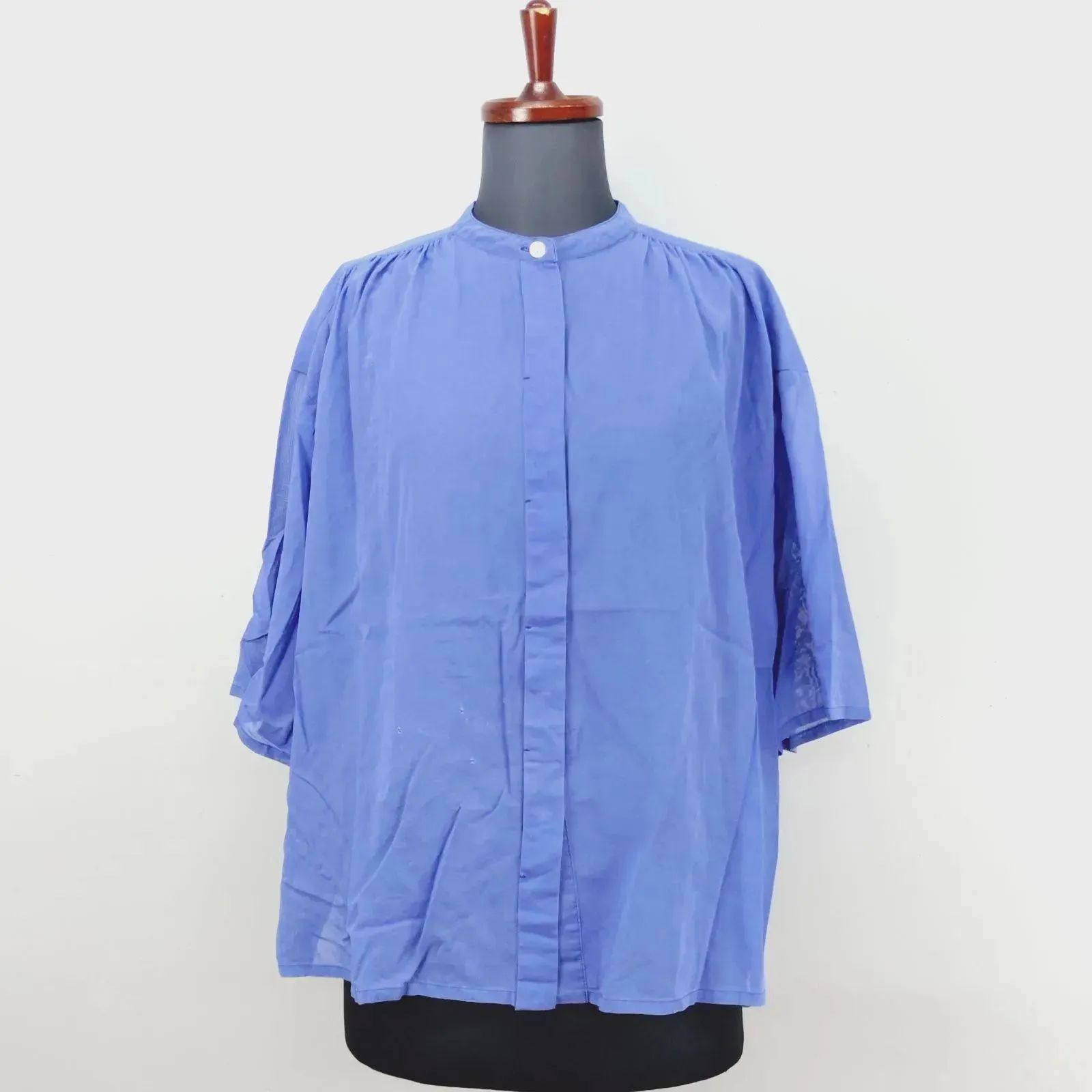 MACKINTOSH LONDON 38 サイズ 七分袖 ブラウス コットン100% バンド 