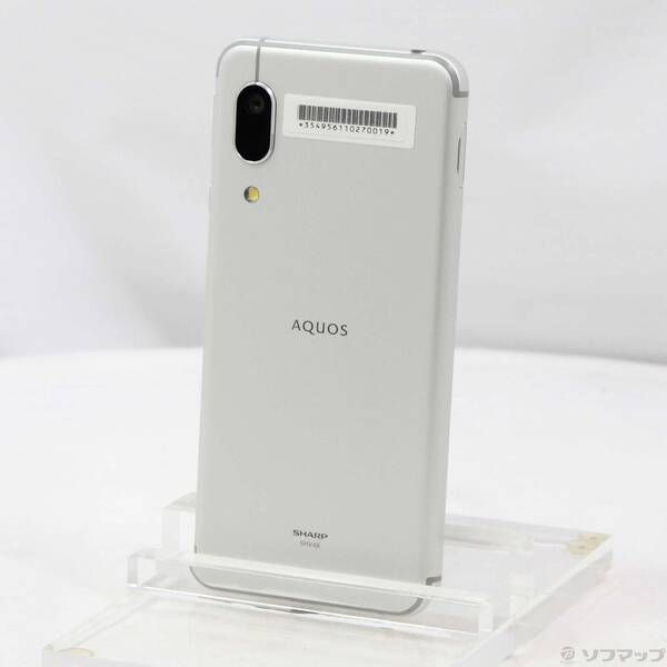 中古品〕 AQUOS sense3 basic 32GB シルバー SHV48 au【269