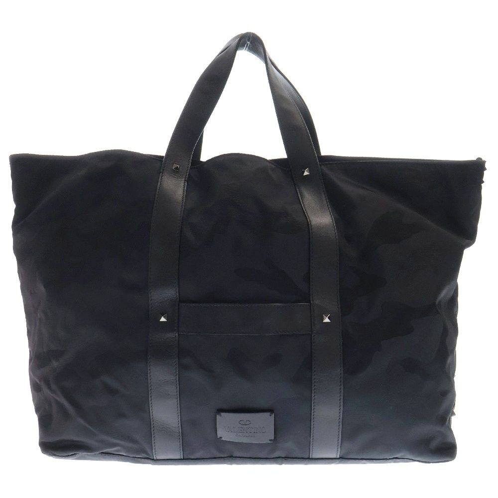 VALENTINO (ヴァレンチノ) カモフラ スタッズ ナイロントートバッグ