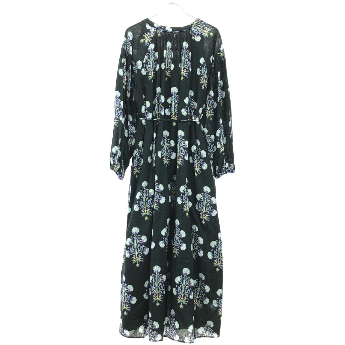 ne Quittez pas ヌキテパ Cotton Jacquard Marigold Print Shirring