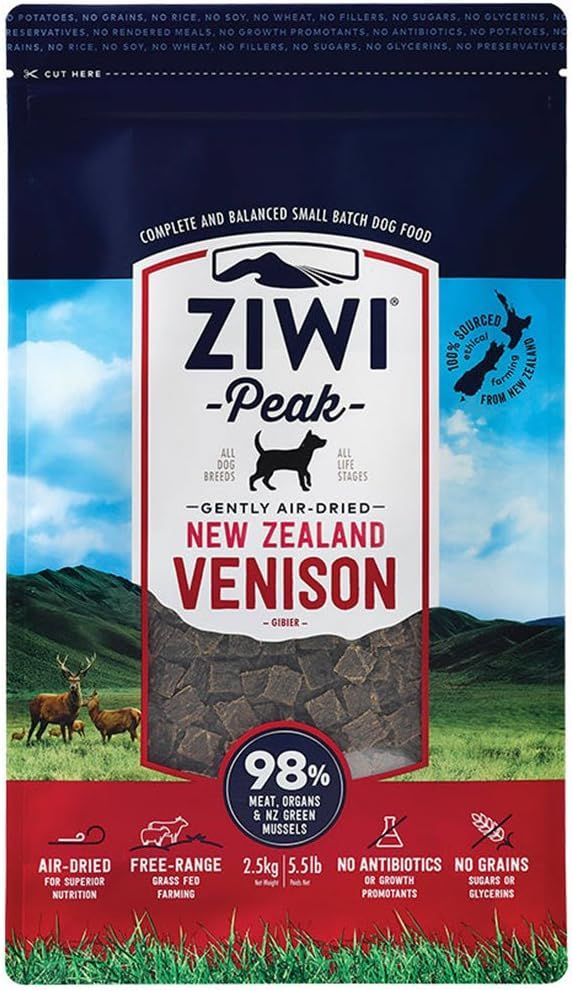 Amazonから発送 ZiwiPeak ジウィピーク エアドライ ドッグフード ベニソン 鹿 454g