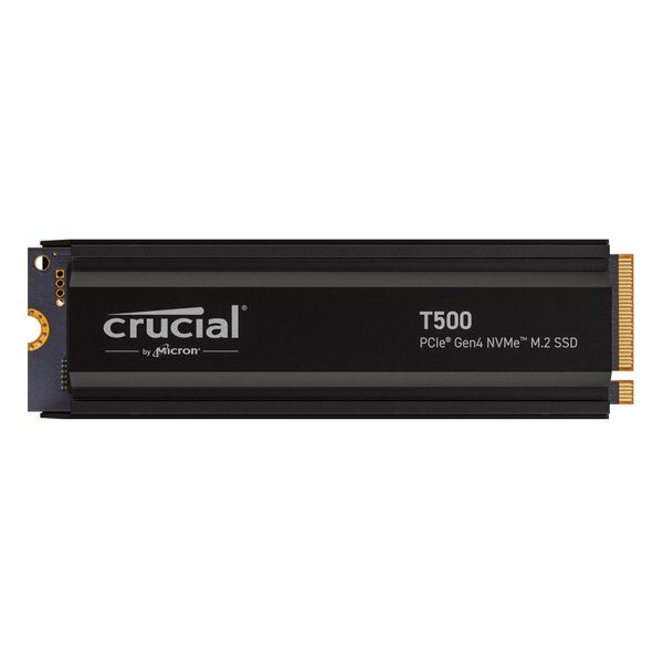 【新品】crucial  クルーシャル T500 1TB PCIe Gen4 NVMe M.2 SSD ヒートシンク付き CT1000T500SSD5JP (2585336)