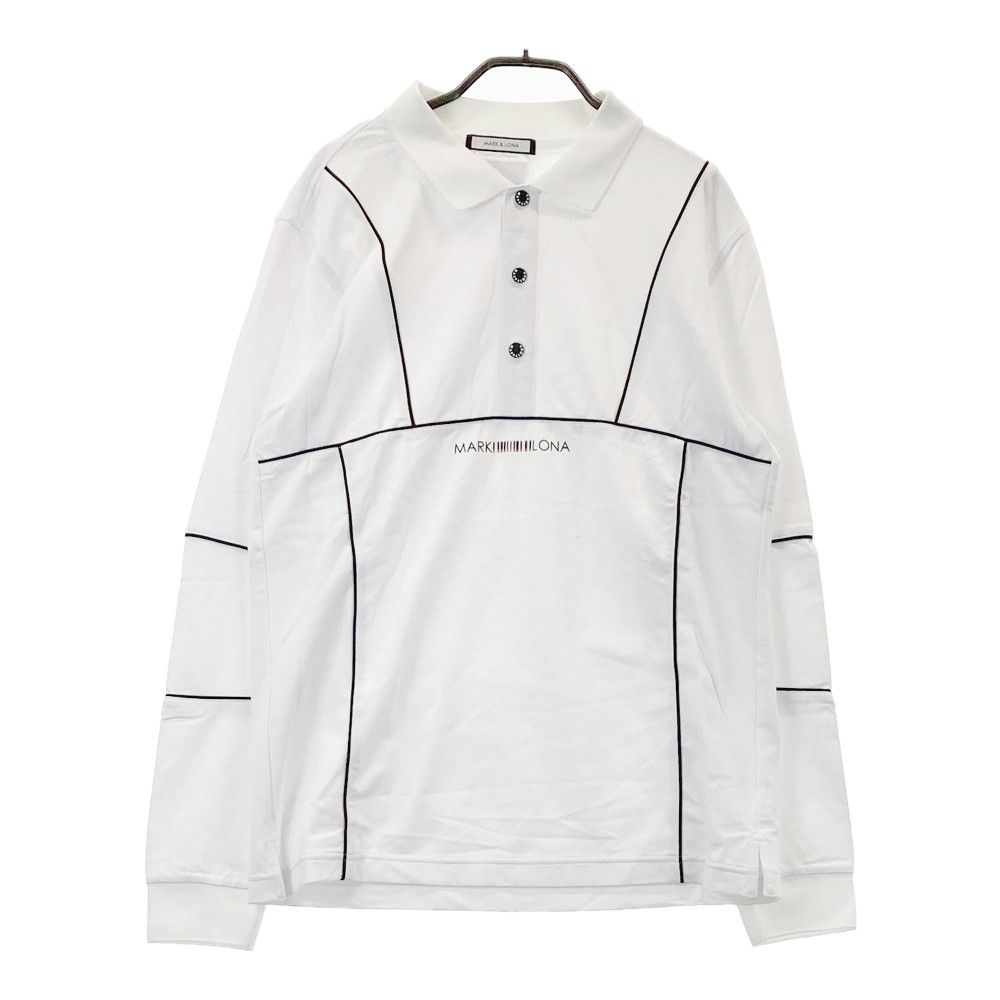 サイズ：48 MARK&LONA マークアンドロナ 長袖ポロシャツ ホワイト系