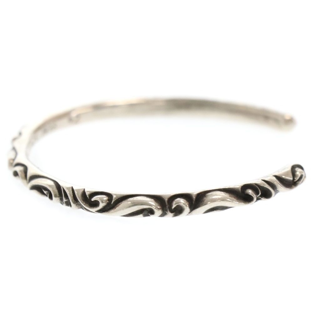 CHROME HEARTS (クロムハーツ) BANGLE SCROLL スクロールバンド シルバーブレスレット シルバー