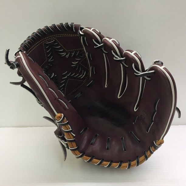 中古品 ミズノ MIZUNO ミズノプロ 軟式 投手用オーダーグローブ HAGA 刺繍入り 9032 中古品 ミズノ MIZUNO ミズノプロ 軟式 投手用オーダーグローブ