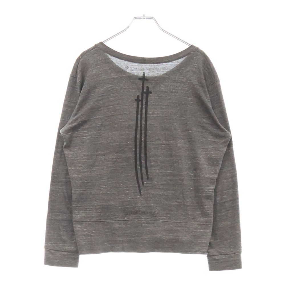 CHROME HEARTS クロムハーツ RS3クロスプリント 長袖Tシャツ グレー カットソー
