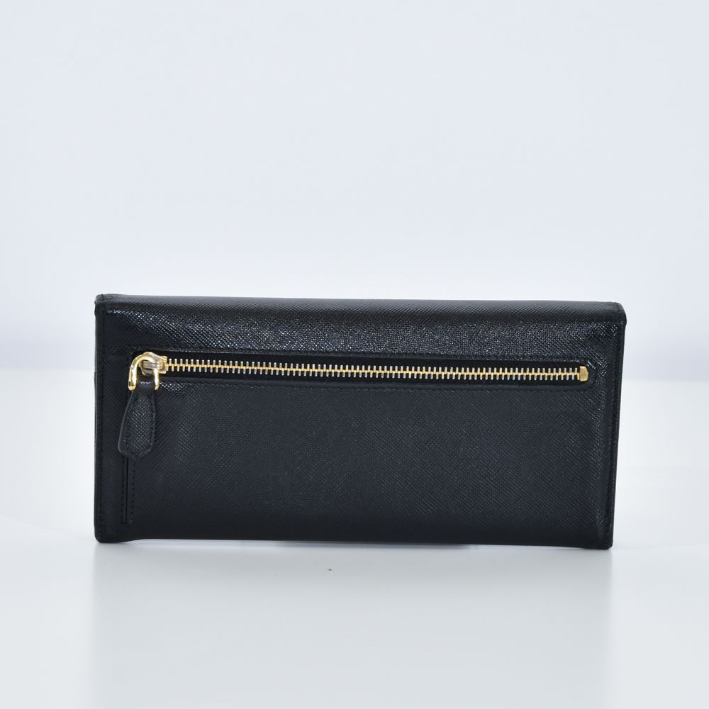 PRADA プラダ 長財布 サフィアーノ リボン レザー 黒 PRADA プラダ