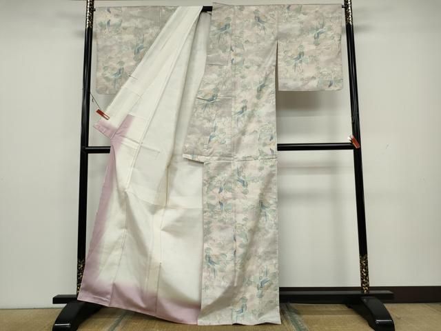 平和屋着物▽本場染大島紬　単衣　幾何学文　正絹　逸品　DAAV5025az 平和屋着物▽本場染大島紬 単衣 幾何学文 正絹 逸品 DAAV5025az