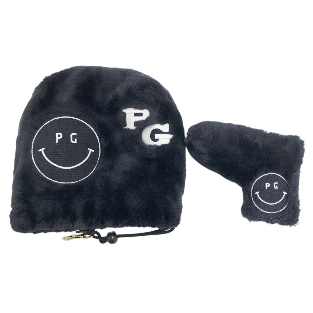 PEARLY GATES パーリーゲイツ ヘッドカバー ニコちゃん ボア 2点セット